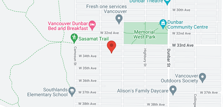 map of 3939 W 34TH AVENUE